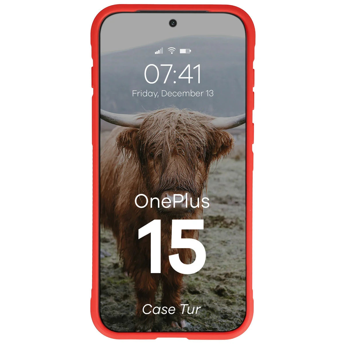Robuste Handyhülle für OnePlus 15, Bizon Case Tur, Rot
