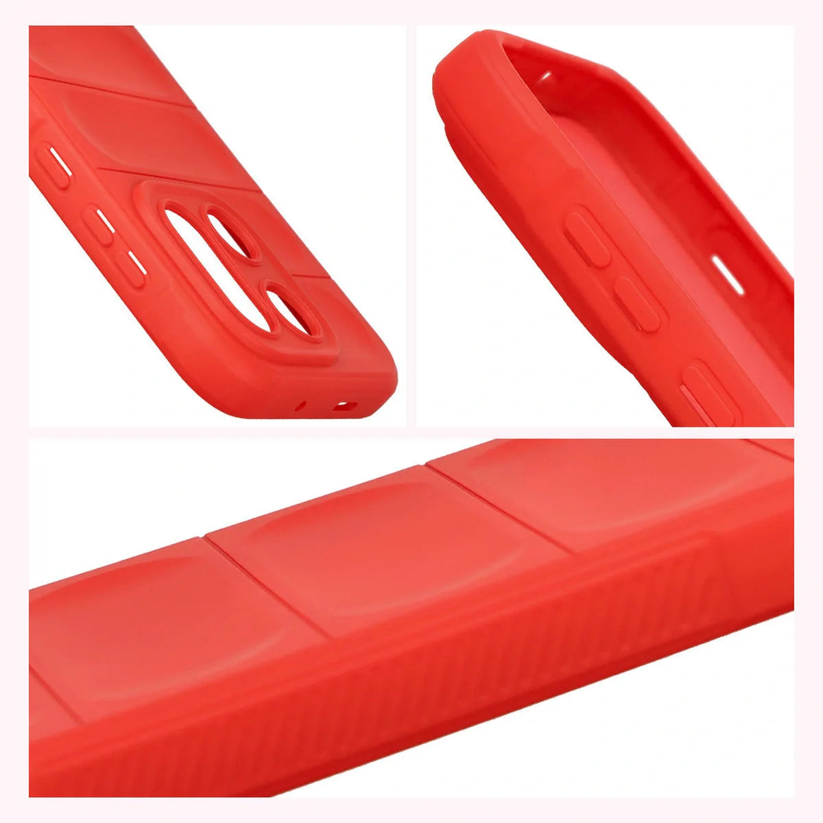 Robuste Handyhülle für OnePlus 15, Bizon Case Tur, Rot