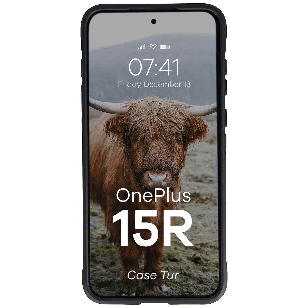 Robuste Handyhülle für OnePlus 15R, Bizon Case Tur, Schwarz