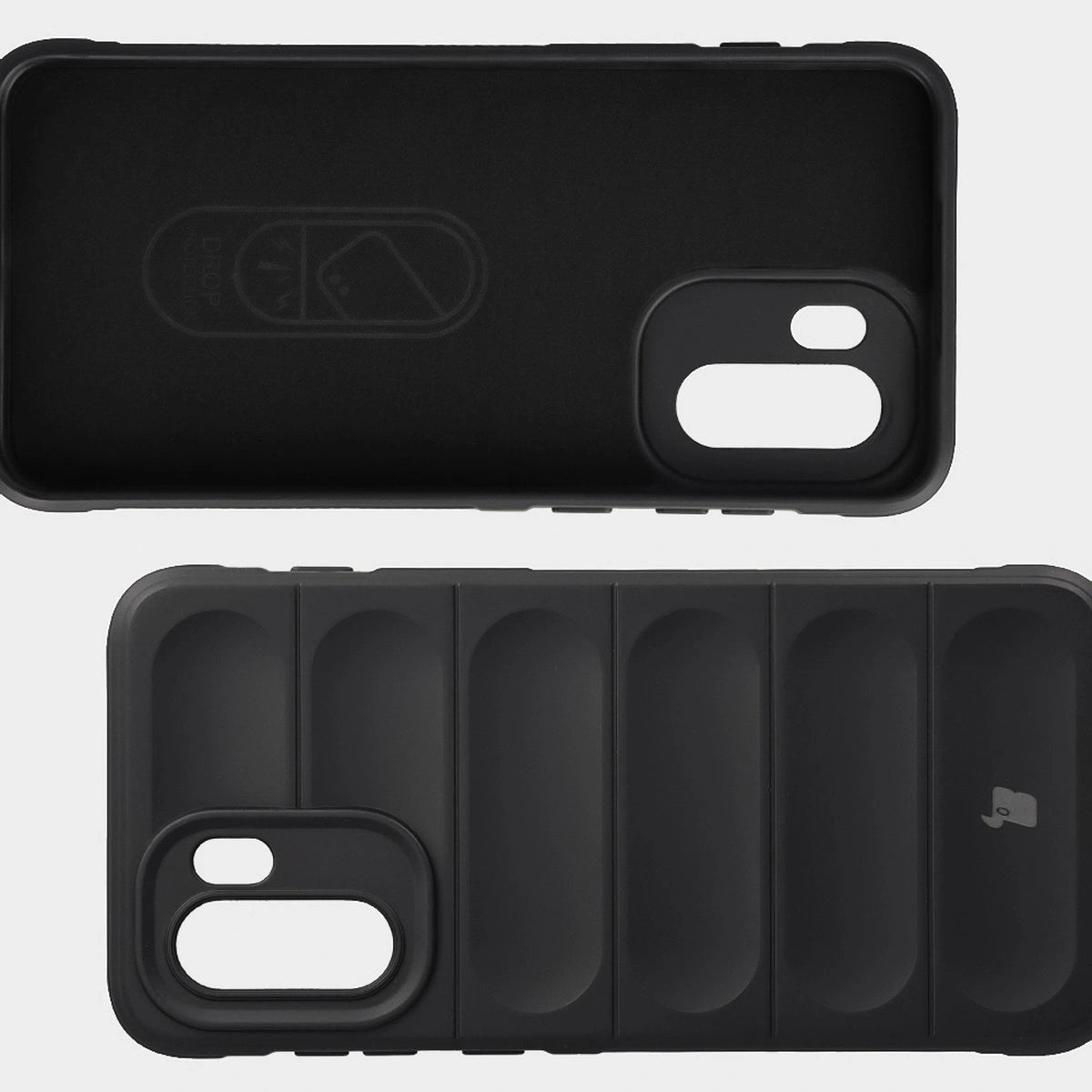 Robuste Handyhülle für OnePlus 15R, Bizon Case Tur, Schwarz