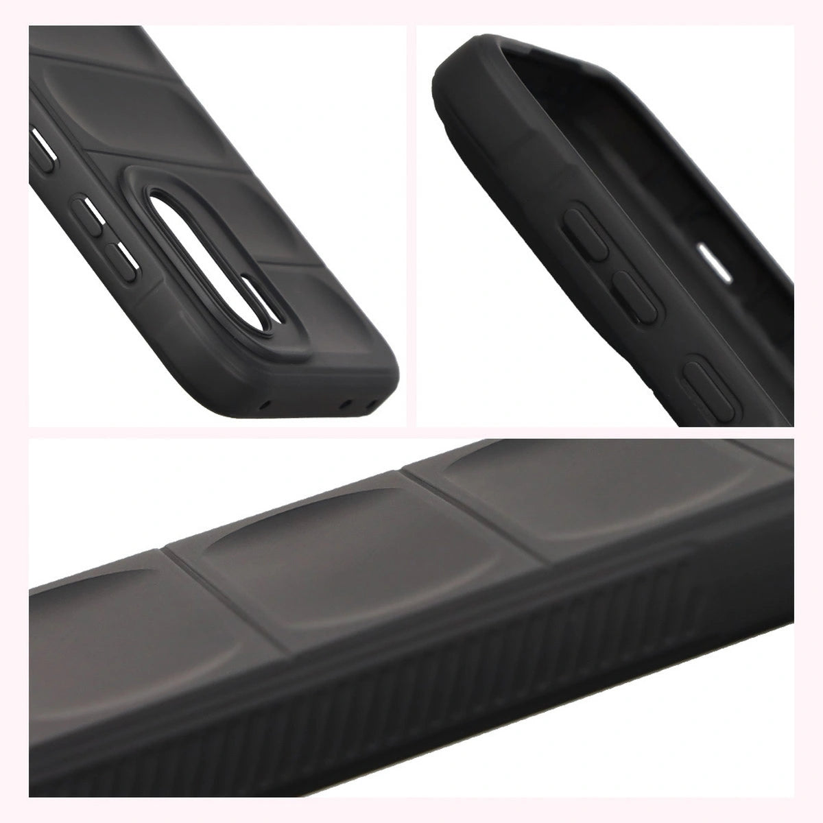 Robuste Handyhülle für OnePlus 15R, Bizon Case Tur, Schwarz