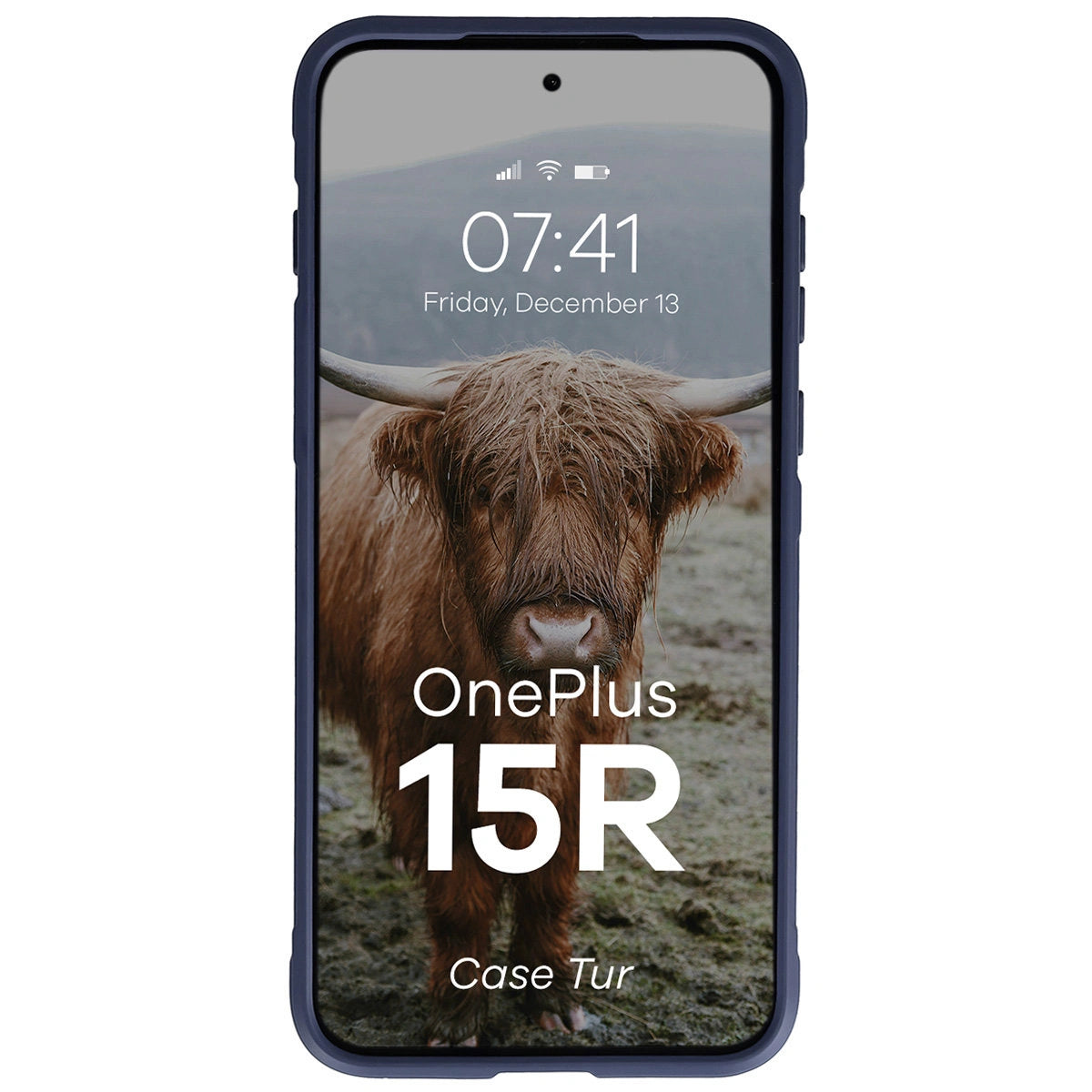 Robuste Handyhülle für OnePlus 15R, Bizon Case Tur, Dunkelblau