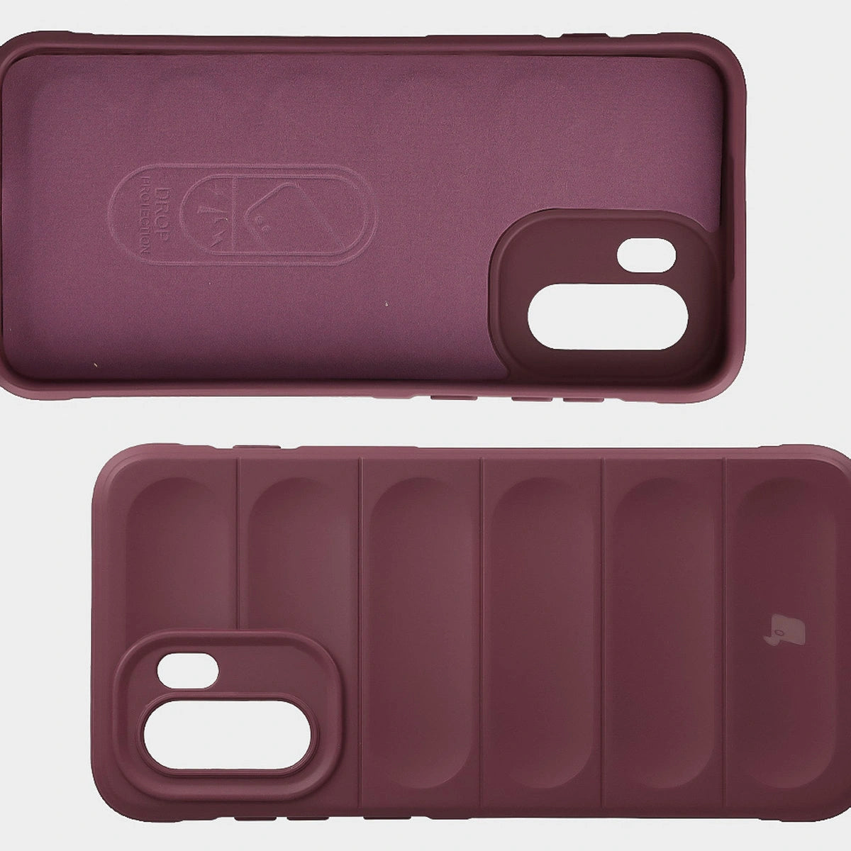 Robuste Handyhülle für OnePlus 15R, Bizon Case Tur, Burgunderrot