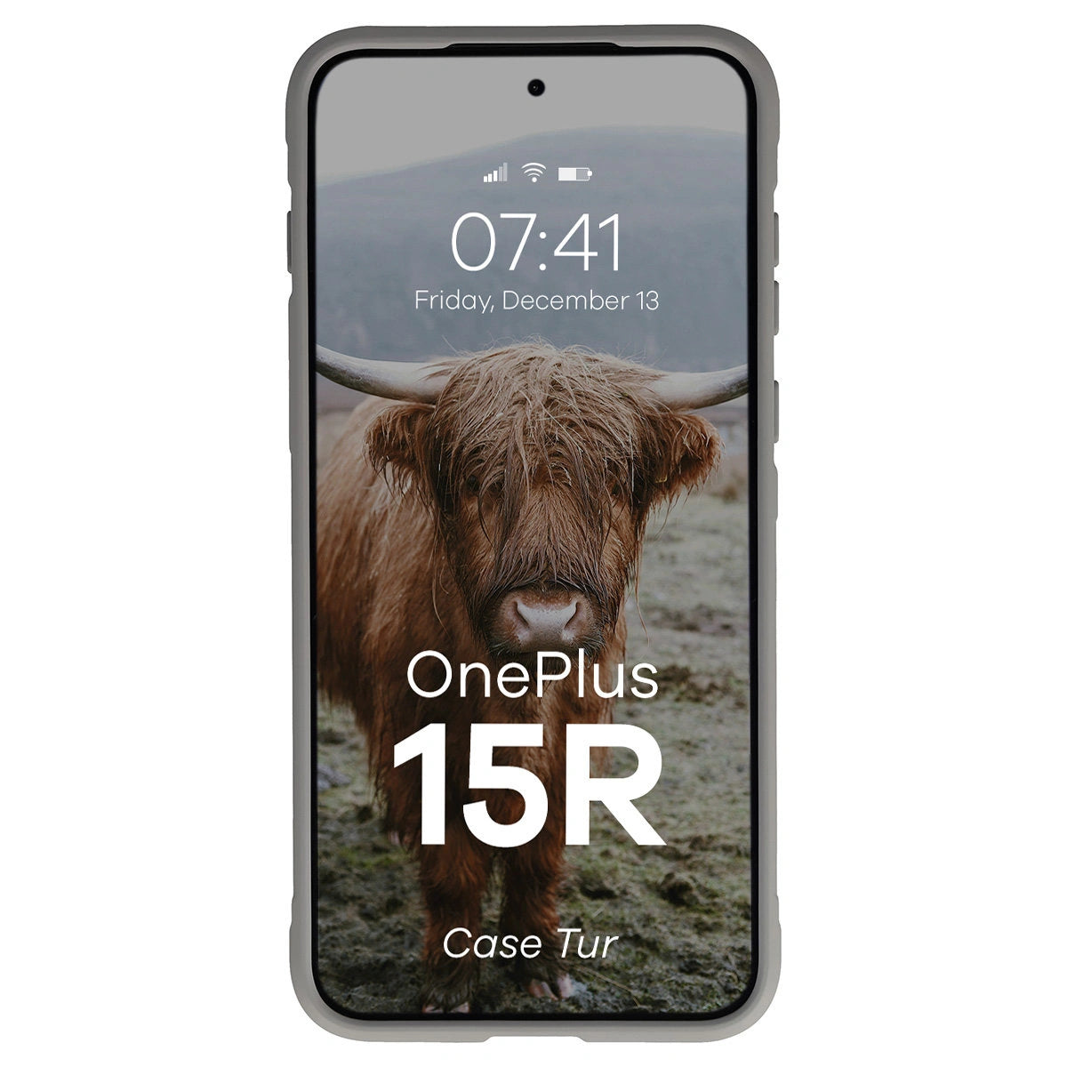 Robuste Handyhülle für OnePlus 15R, Bizon Case Tur, Hellgrau