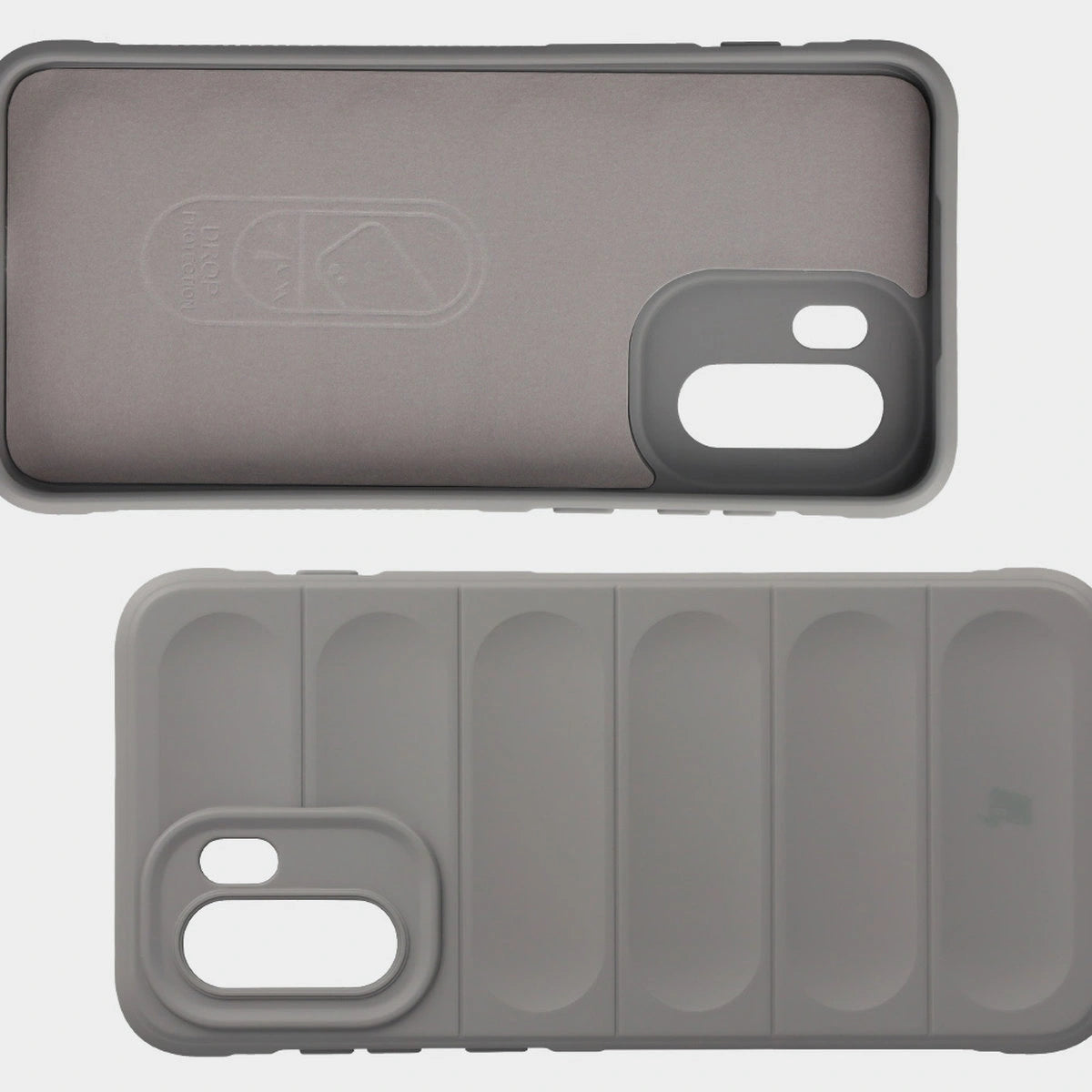 Robuste Handyhülle für OnePlus 15R, Bizon Case Tur, Hellgrau