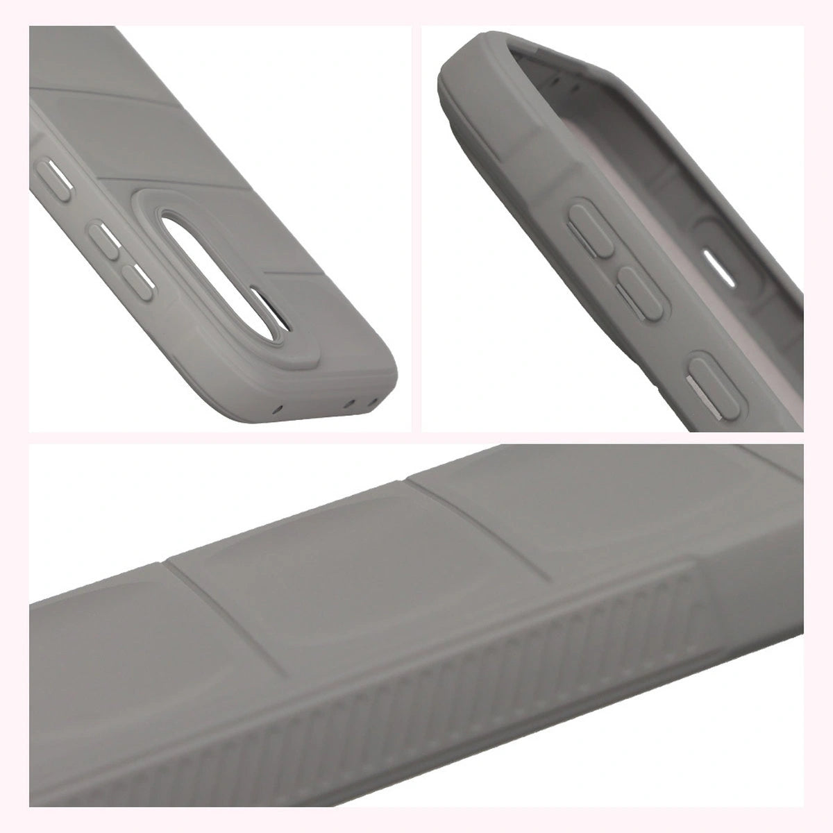 Robuste Handyhülle für OnePlus 15R, Bizon Case Tur, Hellgrau
