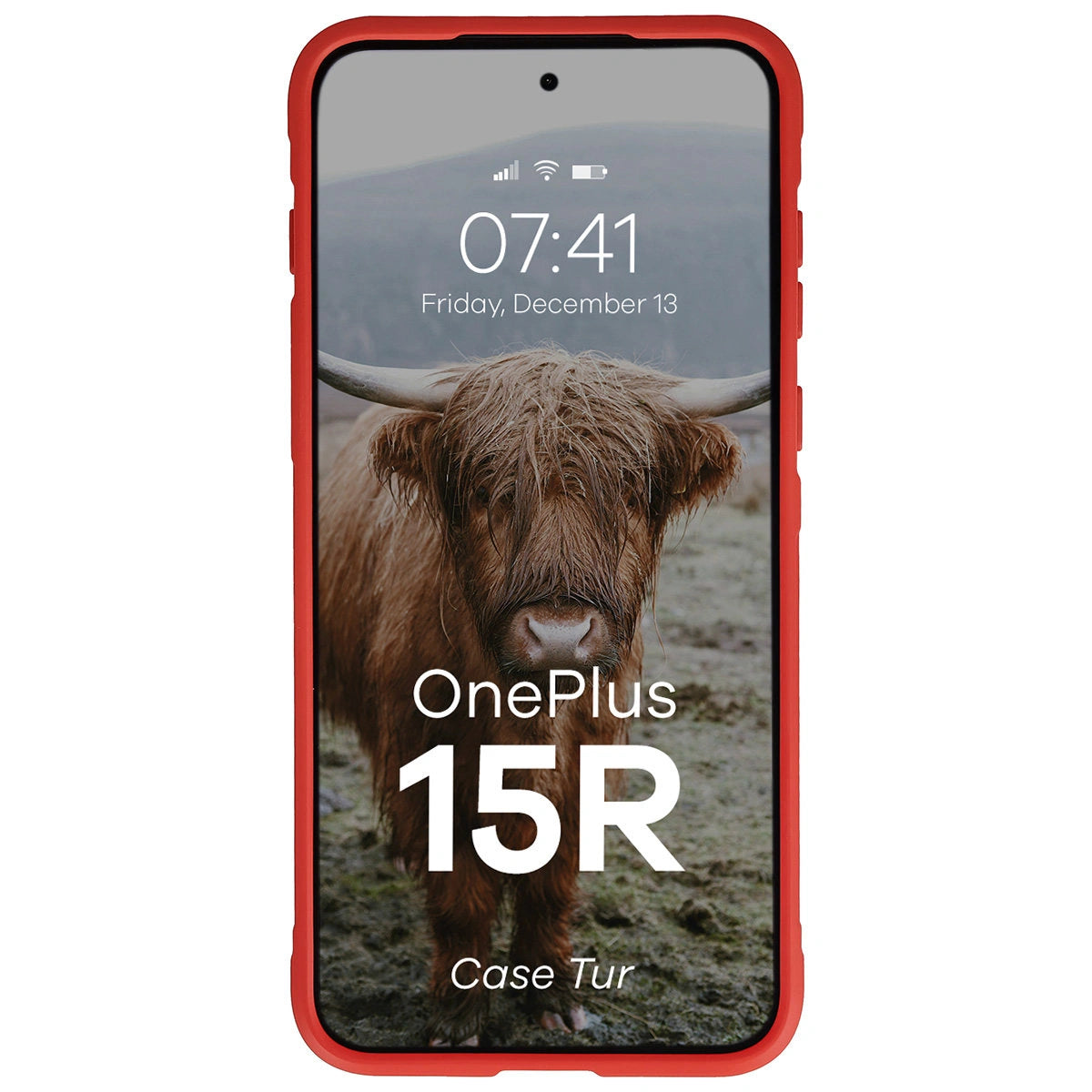 Robuste Handyhülle für OnePlus 15R, Bizon Case Tur, Rot