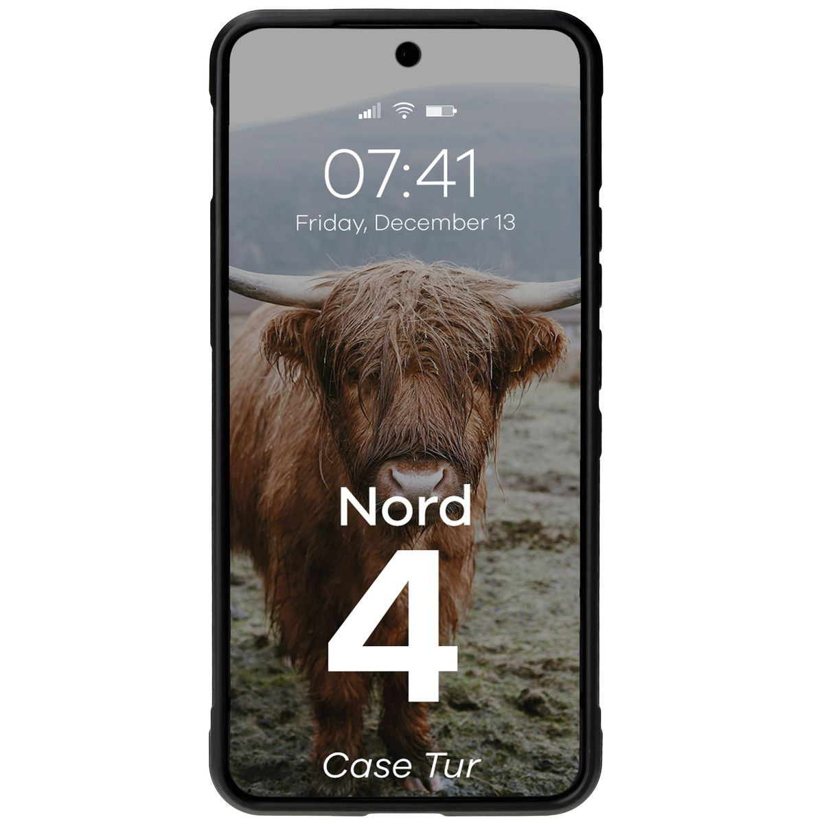 Robuste Handyhülle für OnePlus Nord 4, Bizon Case Tur, Schwarz