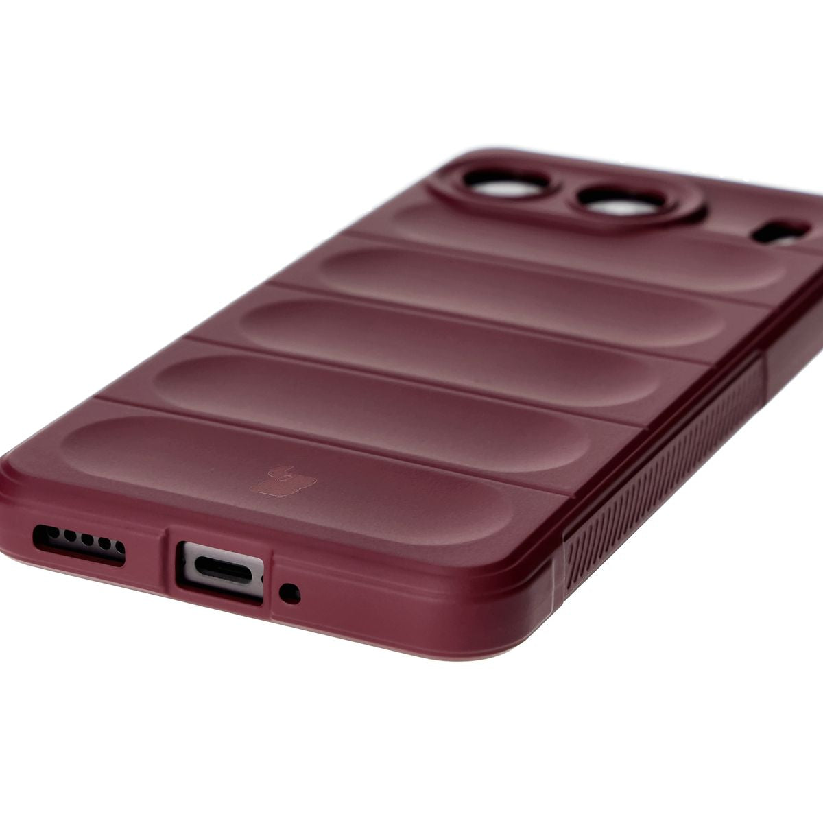 Robuste Handyhülle für OnePlus Nord 4, Bizon Case Tur, Burgunderrot
