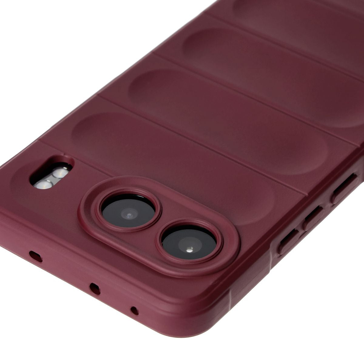 Robuste Handyhülle für OnePlus Nord 4, Bizon Case Tur, Burgunderrot