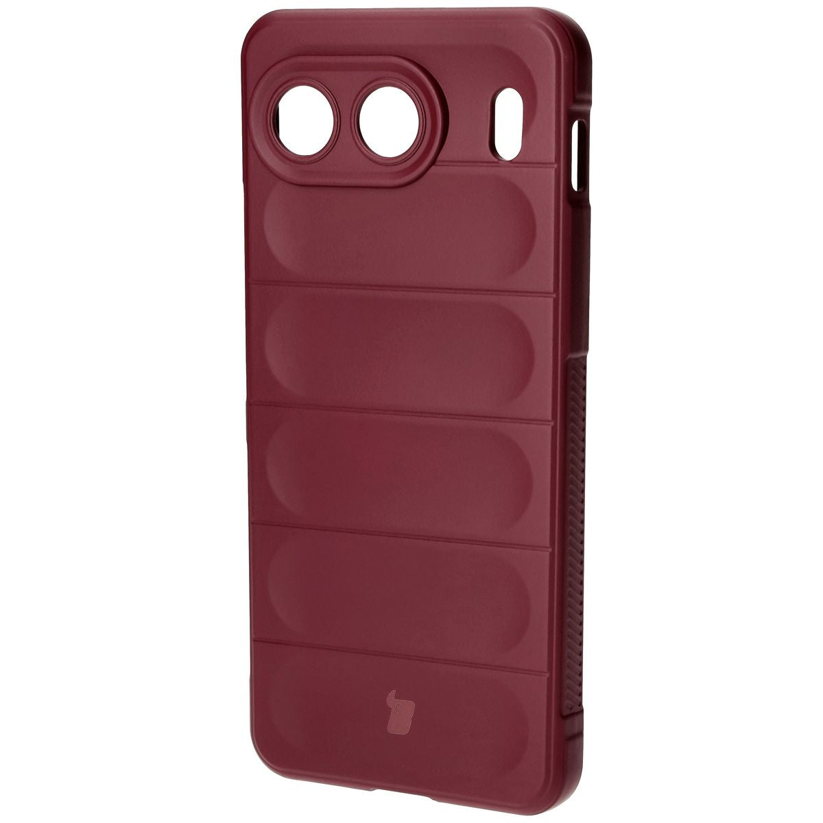 Robuste Handyhülle für OnePlus Nord 4, Bizon Case Tur, Burgunderrot