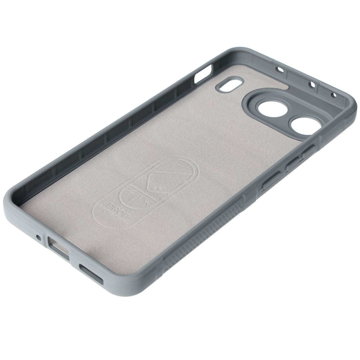 Robuste Handyhülle für OnePlus Nord 4, Bizon Case Tur, Hellgrau