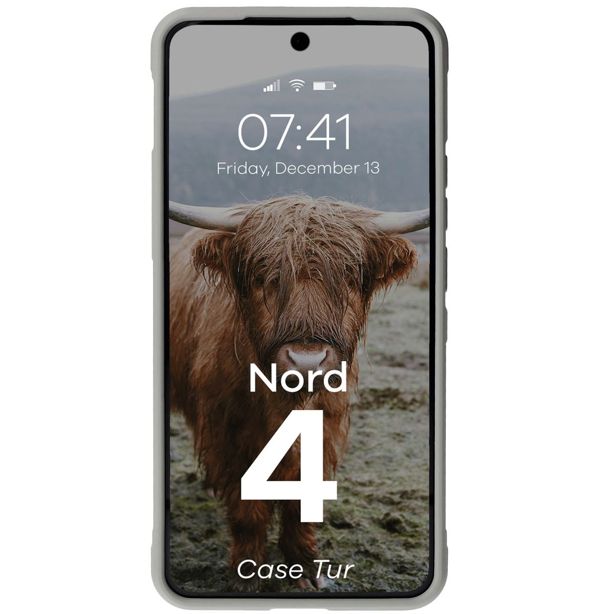 Robuste Handyhülle für OnePlus Nord 4, Bizon Case Tur, Hellgrau