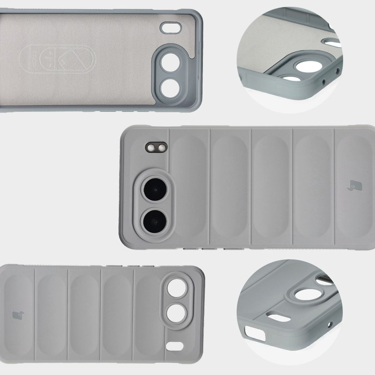 Robuste Handyhülle für OnePlus Nord 4, Bizon Case Tur, Hellgrau