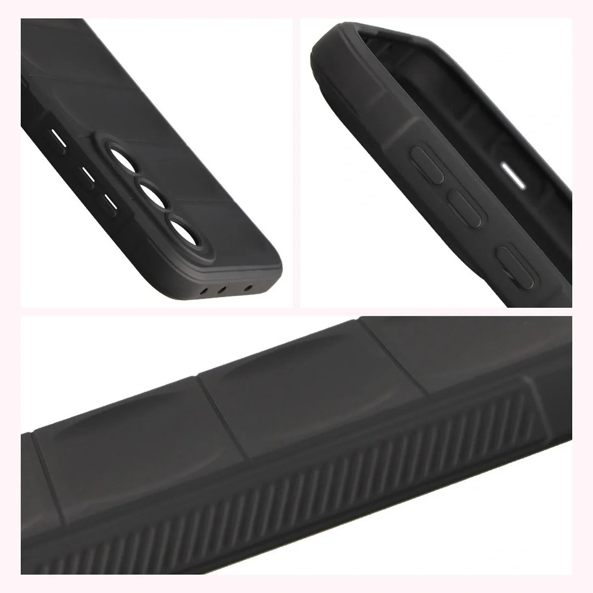 Robuste Handyhülle für OnePlus Nord 5, Bizon Case Tur, Schwarz