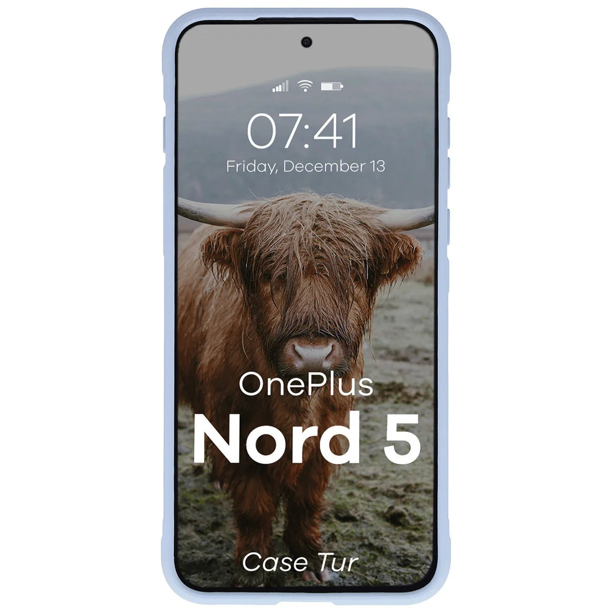 Robuste Handyhülle für OnePlus Nord 5, Bizon Case Tur, Hellblau