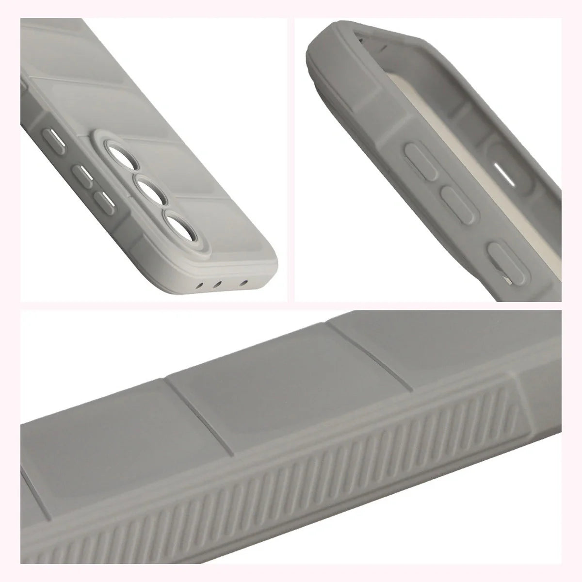 Robuste Handyhülle für OnePlus Nord 5, Bizon Case Tur, Hellgrau