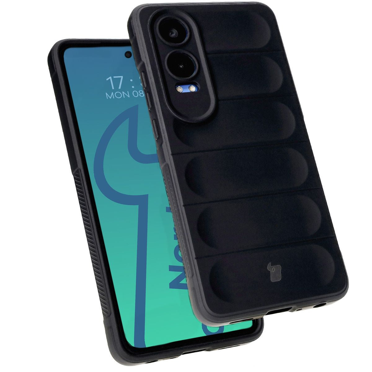 Robuste Handyhülle für OnePlus Nord CE4 Lite 5G, Bizon Case Tur, Schwarz