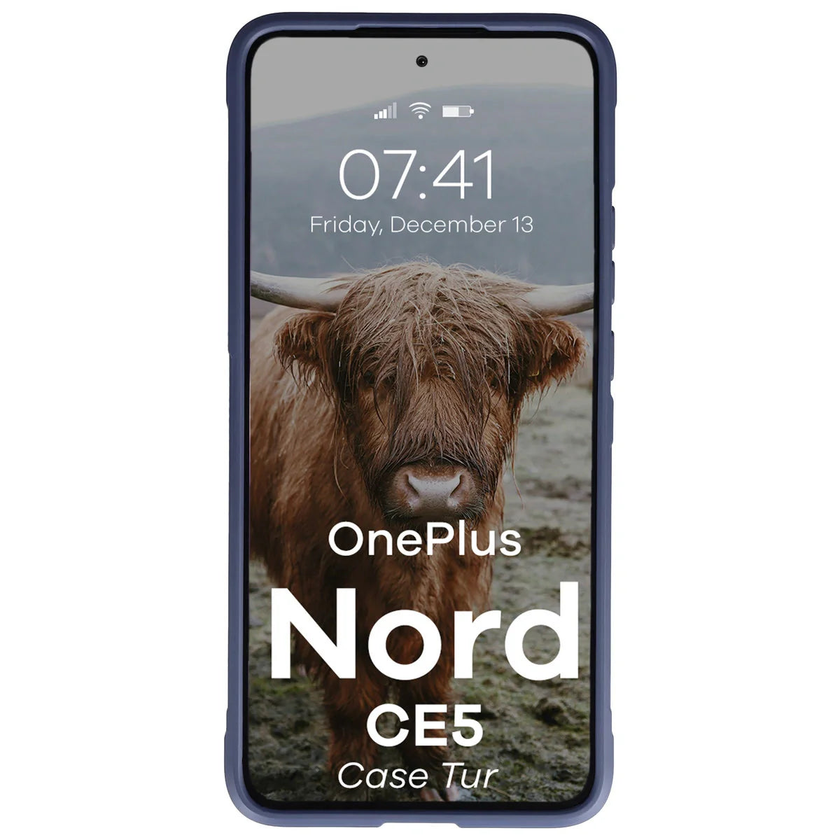 Robuste Handyhülle für OnePlus Nord CE5 5G, Bizon Case Tur, Dunkelblau