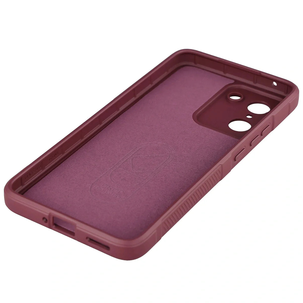 Robuste Handyhülle für OnePlus Nord CE5 5G, Bizon Case Tur, Burgunderrot