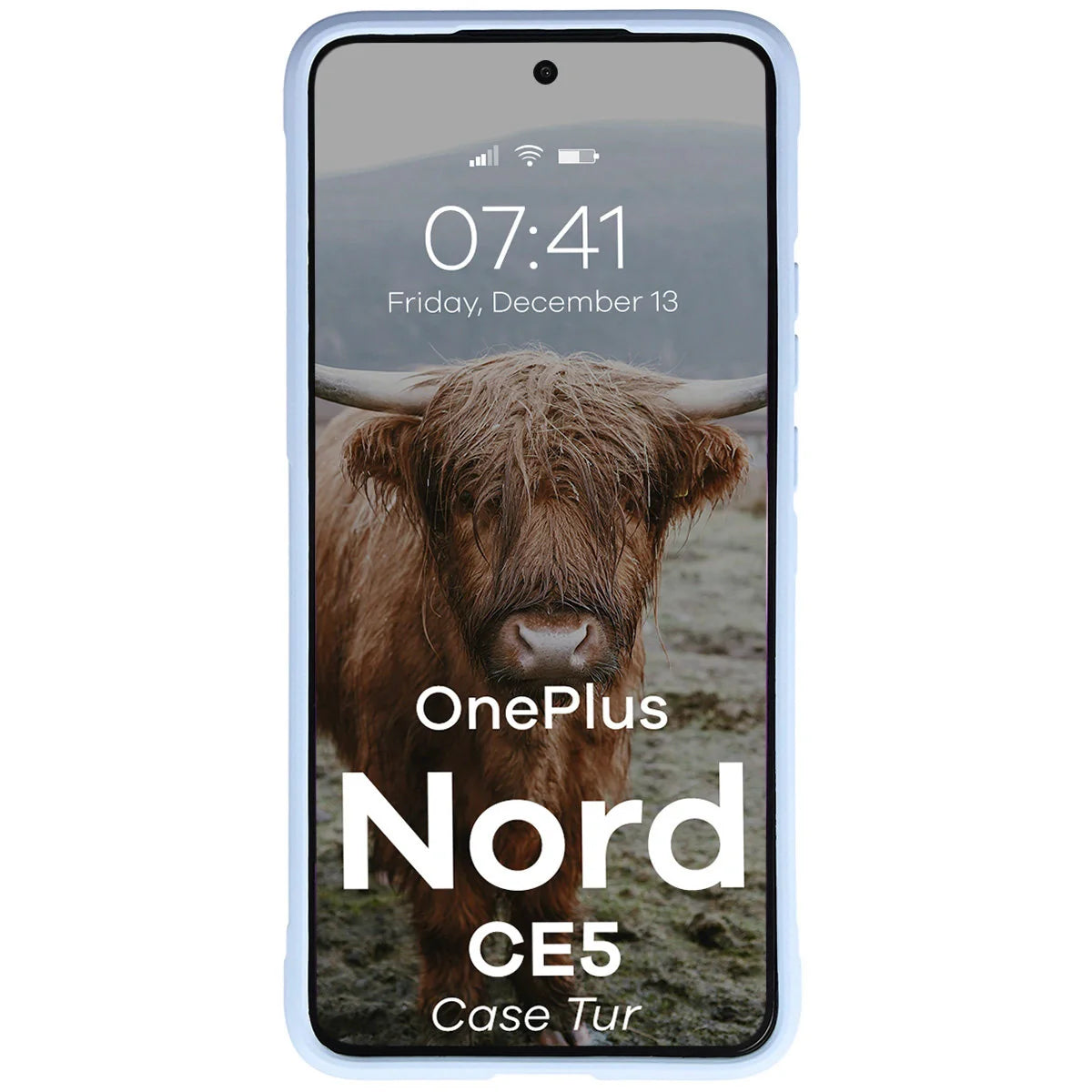 Robuste Handyhülle für OnePlus Nord CE5 5G, Bizon Case Tur, Hellblau