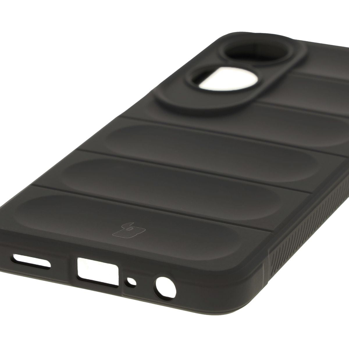 Robuste Handyhülle für Oppo A60 4G, Bizon Case Tur, Schwarz