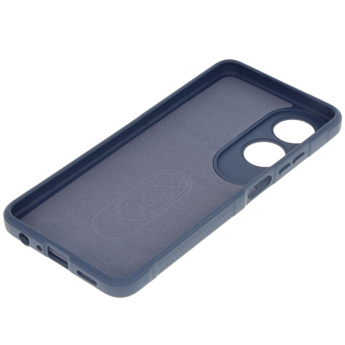 Robuste Handyhülle für Oppo A60 4G, Bizon Case Tur, Dunkelblau