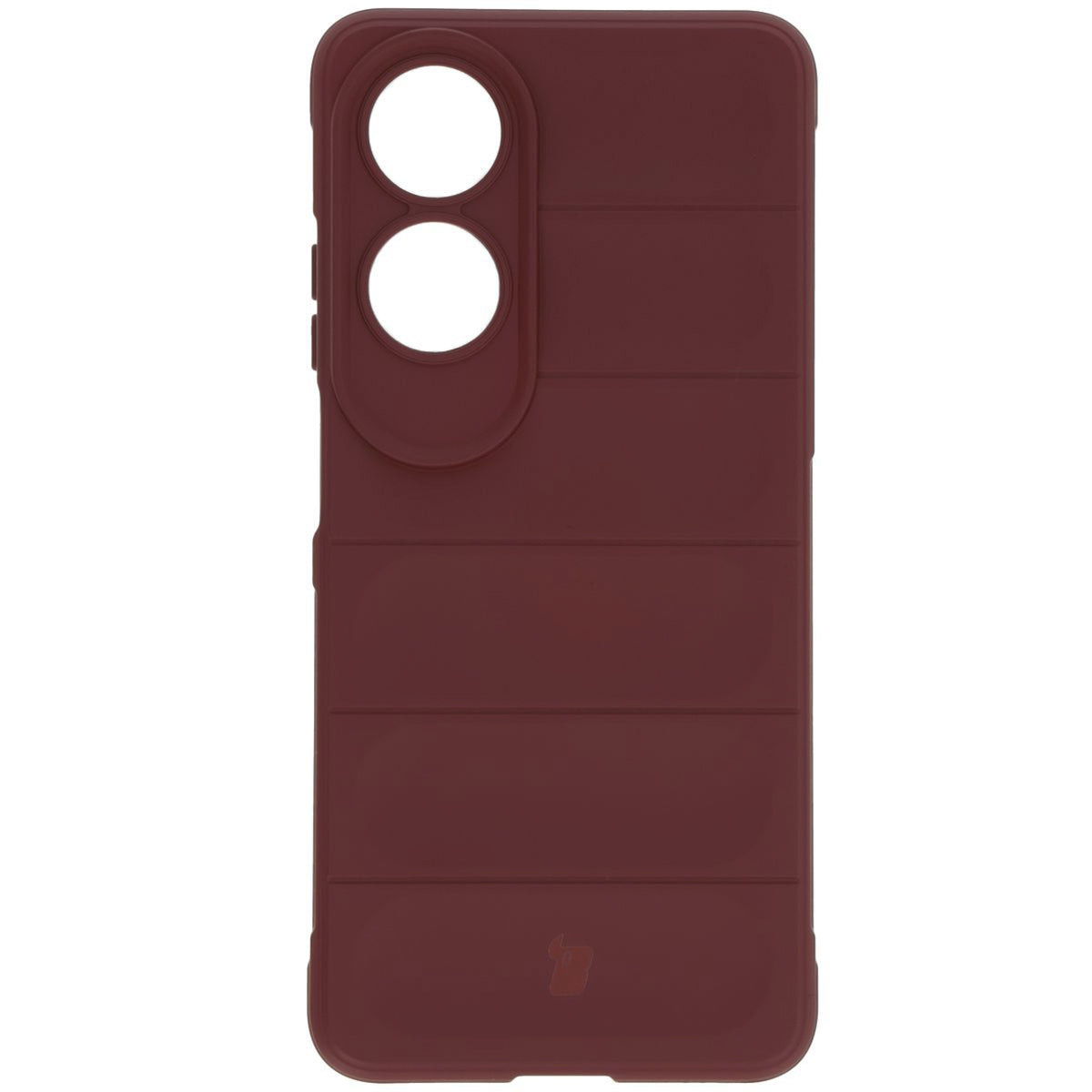 Robuste Handyhülle für Oppo A60 4G, Bizon Case Tur, Burgunderrot