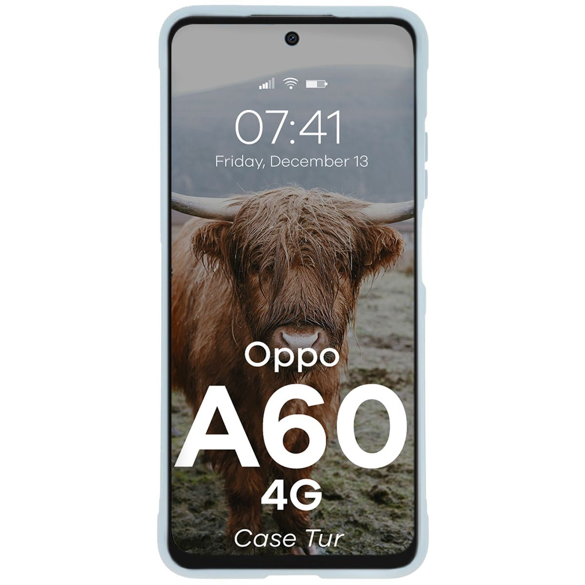 Robuste Handyhülle für Oppo A60 4G, Bizon Case Tur, Hellblau