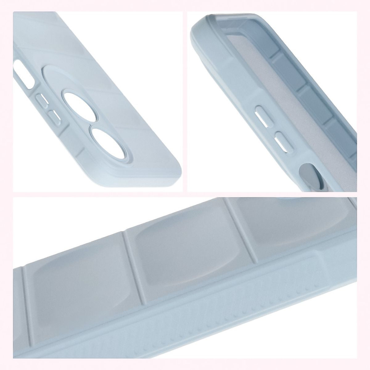 Robuste Handyhülle für Oppo A60 4G, Bizon Case Tur, Hellblau