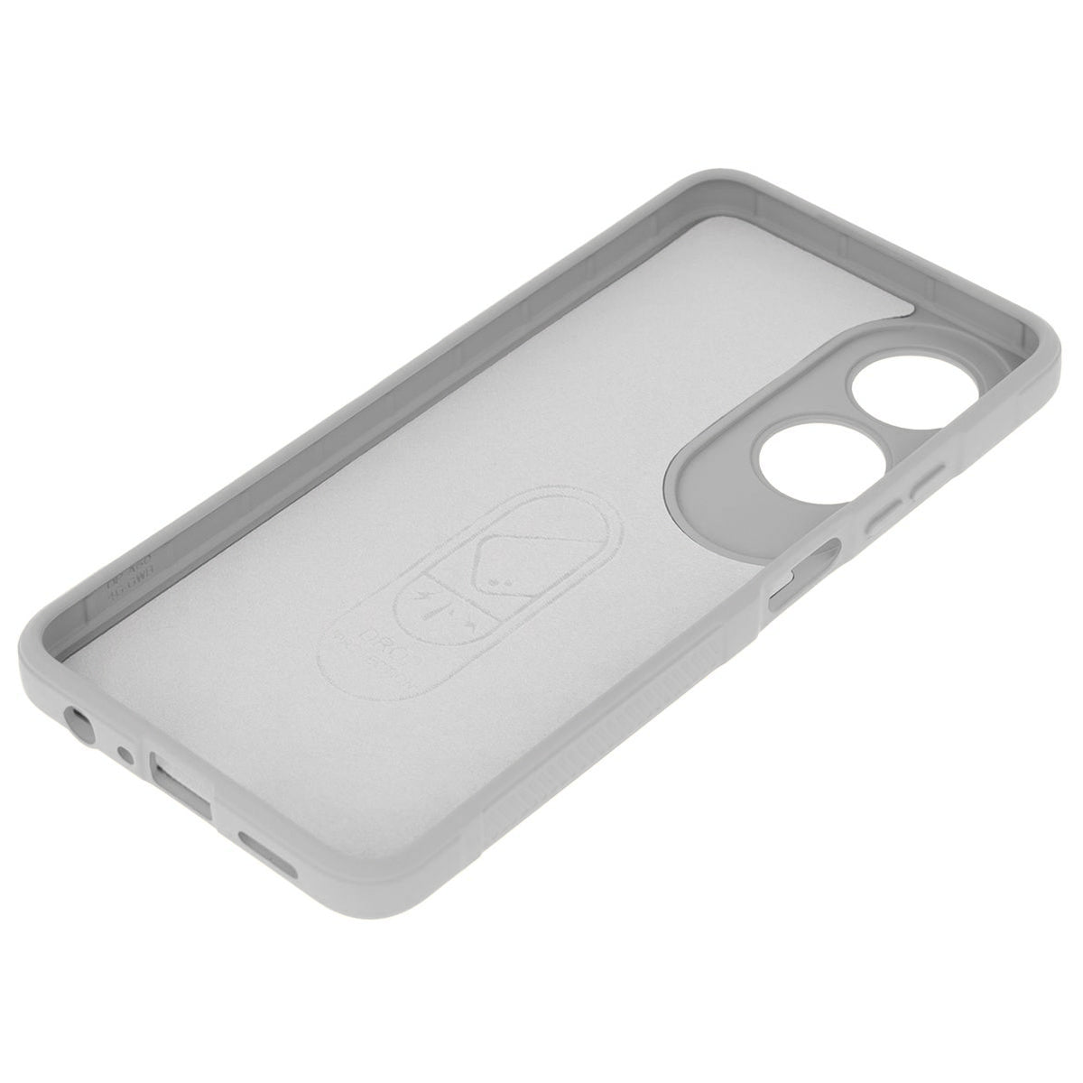 Robuste Handyhülle für Oppo A60 4G, Bizon Case Tur, Hellgrau