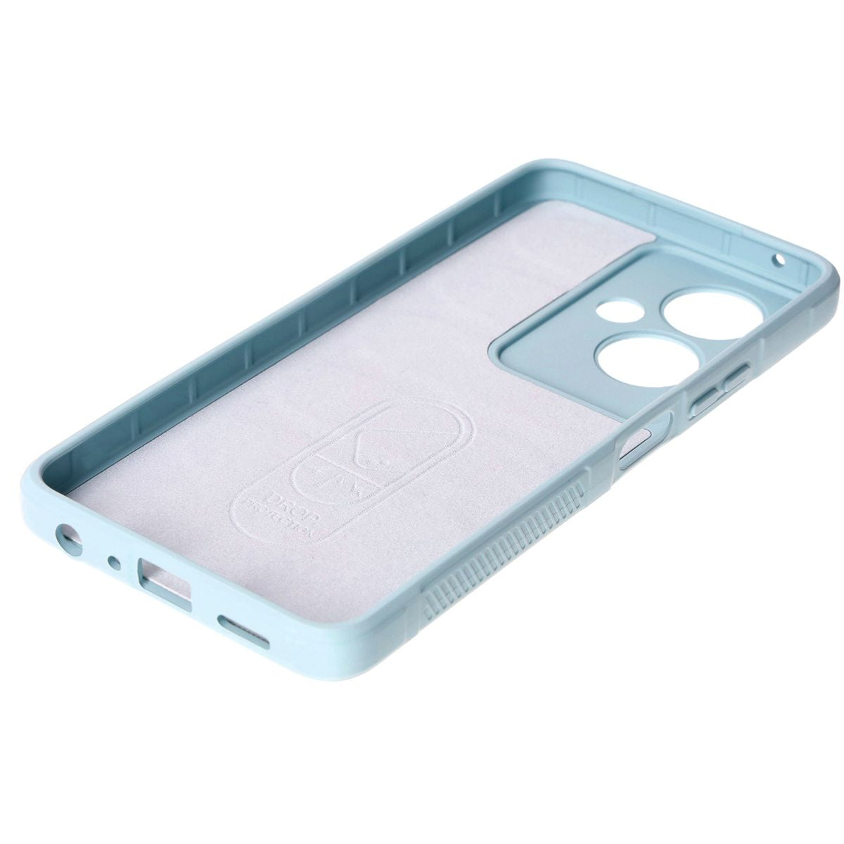 Robuste Schutzhülle für Oppo A79 5G, Bizon Case Tur, Hellblau