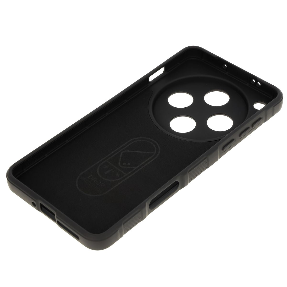Robuste Handyhülle für Oppo Find X8 Pro, Bizon Case Tur, Schwarz