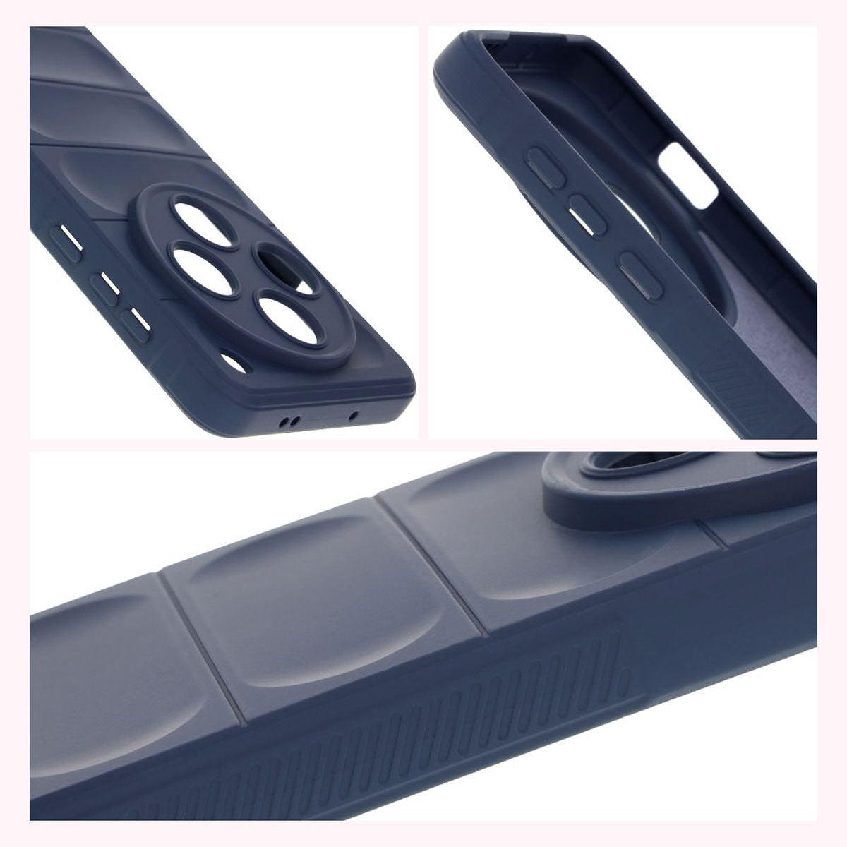 Robuste Handyhülle für Oppo Find X8 Pro, Bizon Case Tur, Dunkelblau