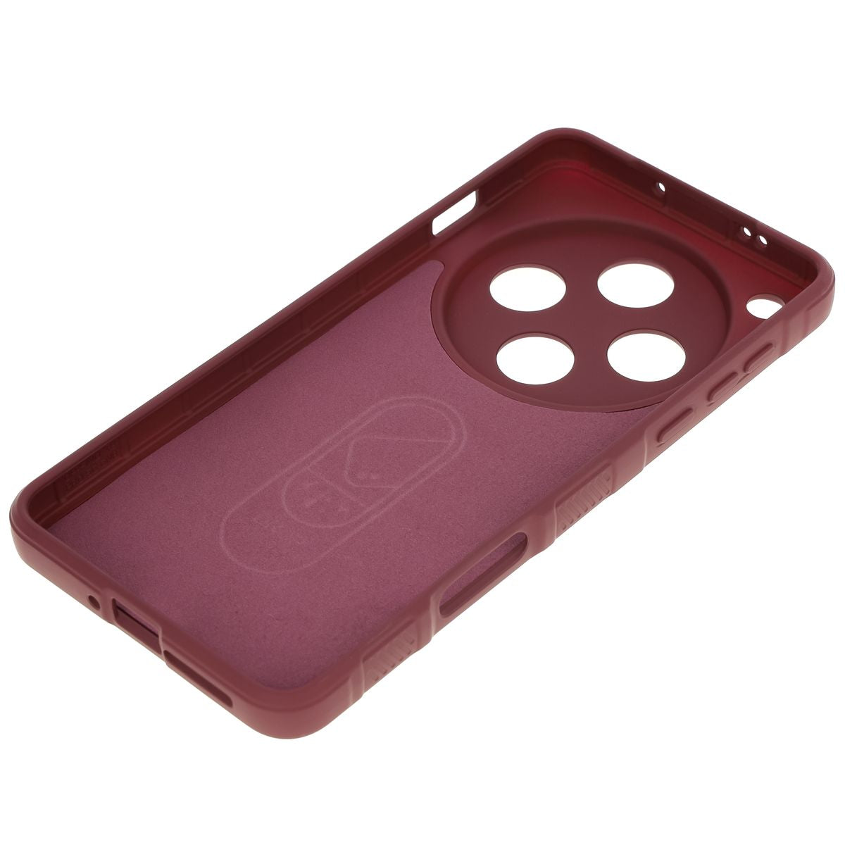 Robuste Handyhülle für Oppo Find X8 Pro, Bizon Case Tur, Burgunderrot