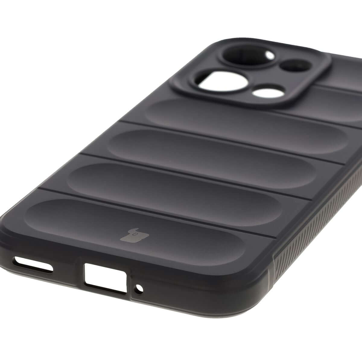 Robuste Handyhülle für Oppo Reno13, Bizon Case Tur, Schwarz
