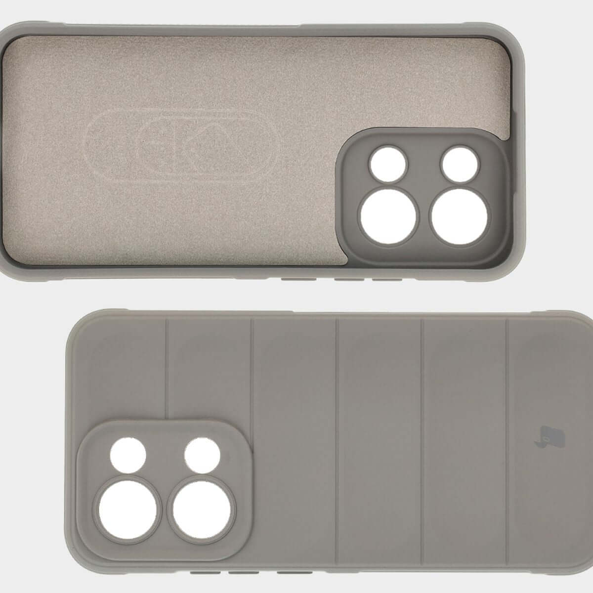 Robuste Handyhülle für Oppo Reno13, Bizon Case Tur, Hellgrau
