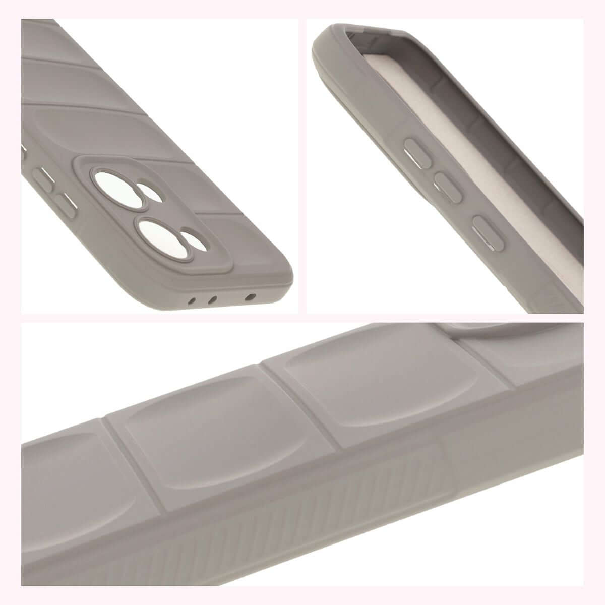 Robuste Handyhülle für Oppo Reno13, Bizon Case Tur, Hellgrau