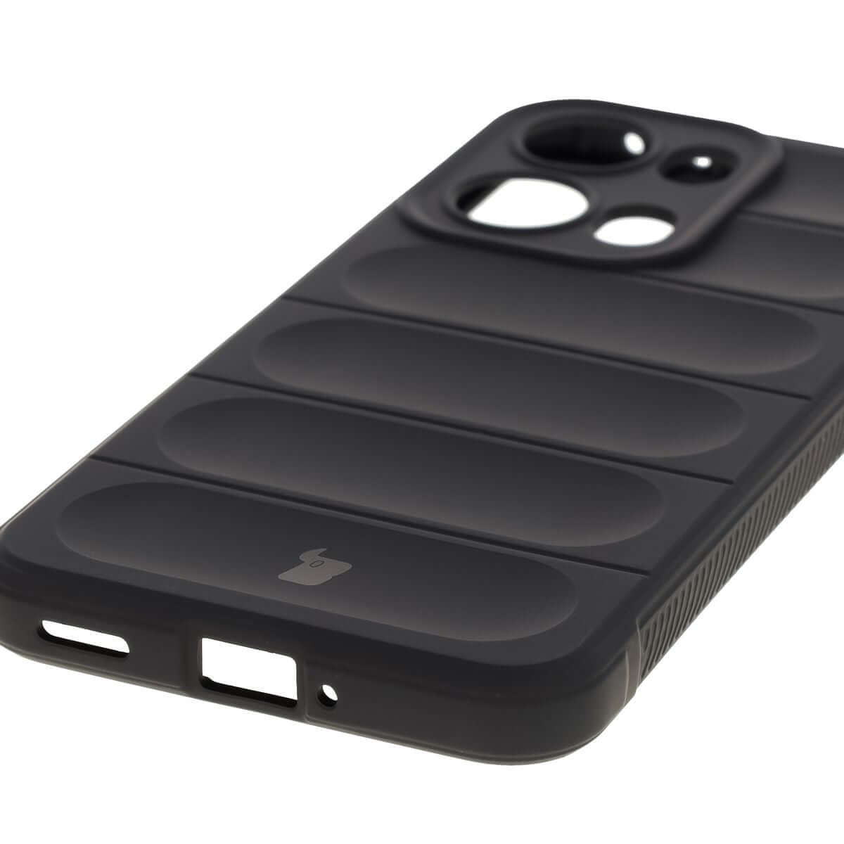 Robuste Handyhülle für Oppo Reno13 Pro, Bizon Case Tur, Schwarz