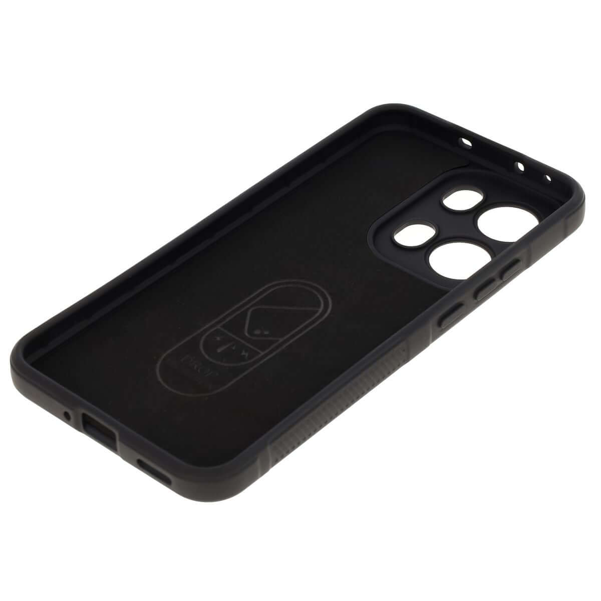 Robuste Handyhülle für Oppo Reno13 Pro, Bizon Case Tur, Schwarz
