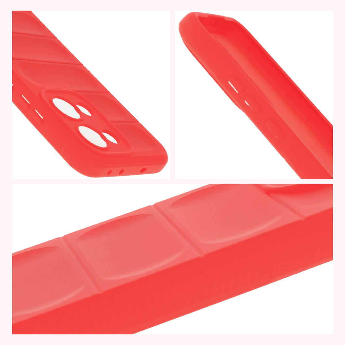 Robuste Handyhülle für Oppo Reno13, Bizon Case Tur, Rot