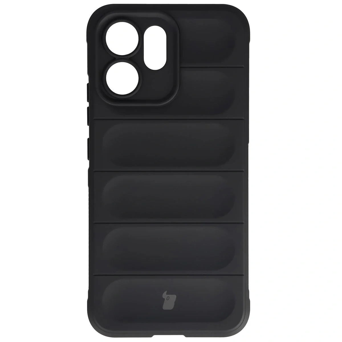 Robuste Handyhülle für Oppo Reno 14 F / 14 FS, Bizon Case Tur, Schwarz