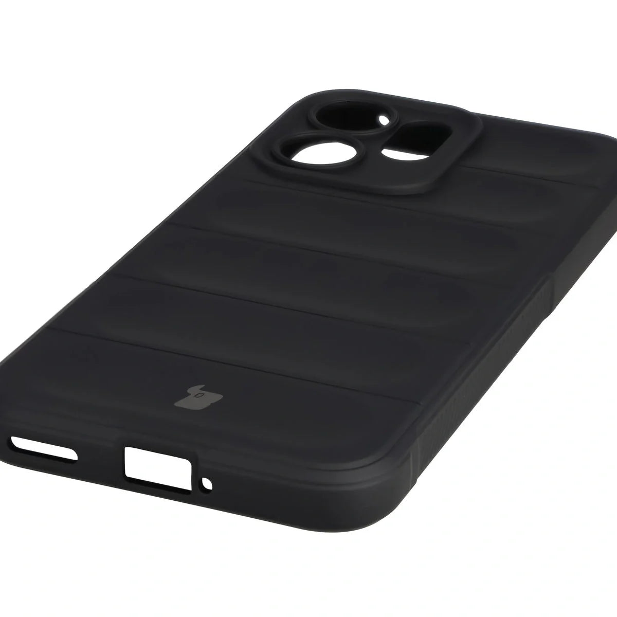 Robuste Handyhülle für Oppo Reno 14 F / 14 FS, Bizon Case Tur, Schwarz