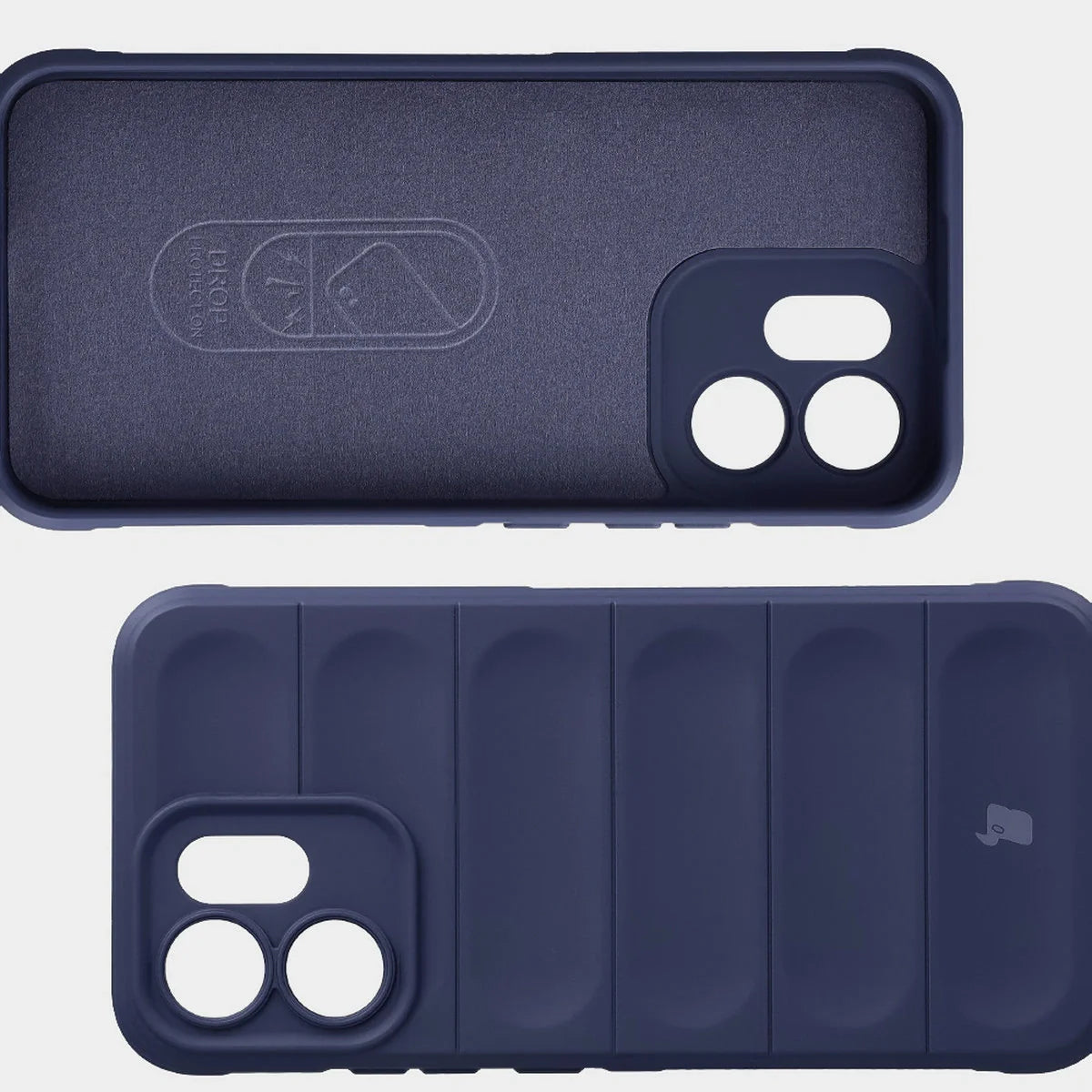 Robuste Handyhülle für Oppo Reno 14 F / 14 FS, Bizon Case Tur, Dunkelblau