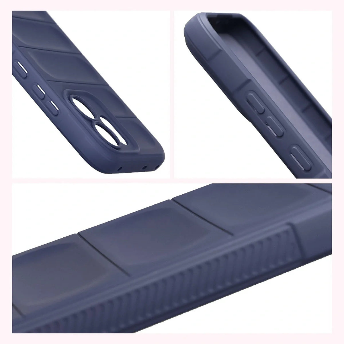 Robuste Handyhülle für Oppo Reno 14 F / 14 FS, Bizon Case Tur, Dunkelblau