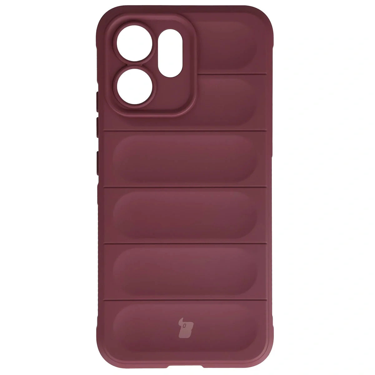 Robuste Handyhülle für Oppo Reno 14 F / 14 FS, Bizon Case Tur, Burgunderrot