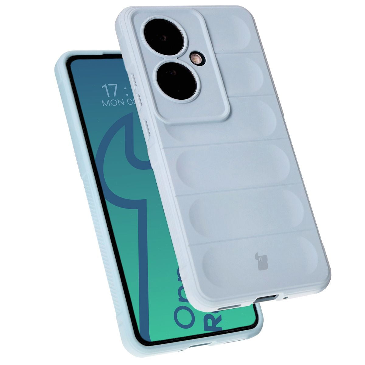 Robuste Schutzhülle für Oppo Reno11 F 5G, Bizon Case Tur, Hellblau
