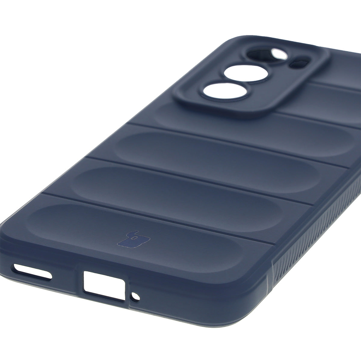 Robuste Handyhülle für Oppo Reno 12, Bizon Case Tur, Dunkelblau
