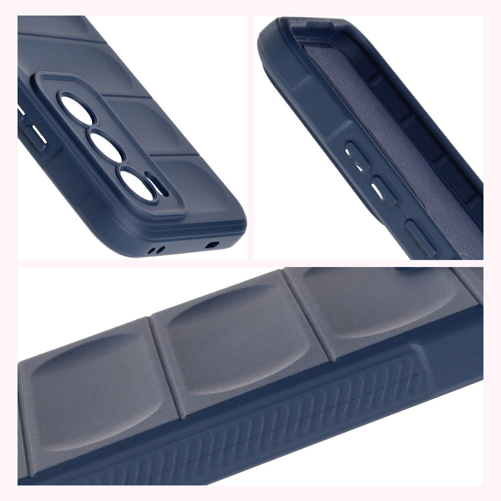 Robuste Handyhülle für Oppo Reno 12, Bizon Case Tur, Dunkelblau