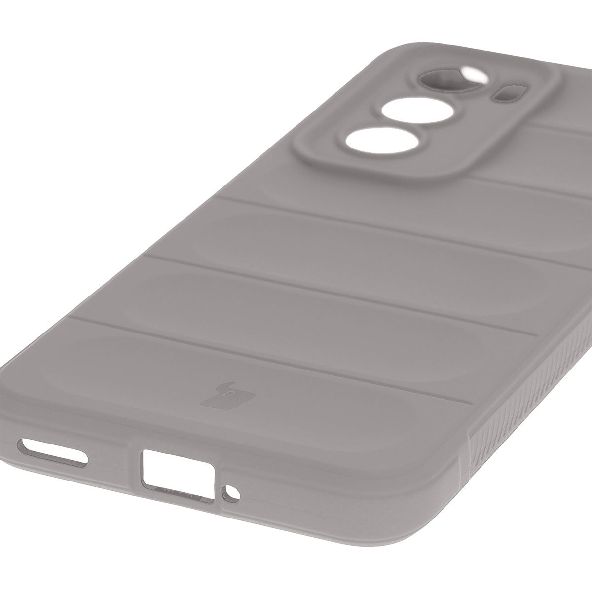Robuste Handyhülle für Oppo Reno 12, Bizon Case Tur, Hellgrau
